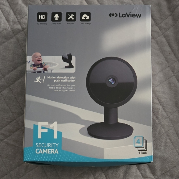 F1 Black Security Camera